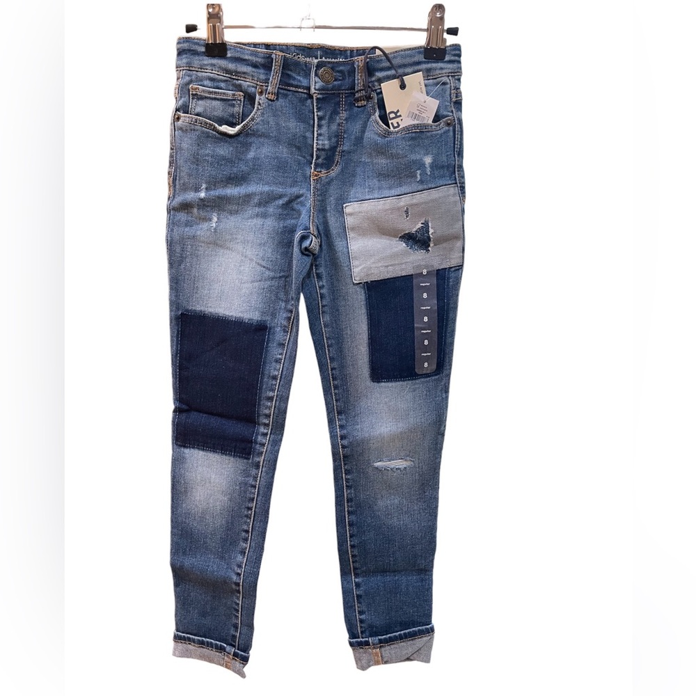 GAP KIDS: Blue Jeans, High Stretch, Regular Super Skinny, Girls Size 8. New.